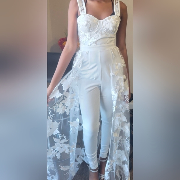 Fashion Nova Pants - Fashion Nova Love And Lace Jumpsuit